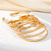 7Pcs 7 Styles Alloy Cuff Bangle Set for Women WG7D095-01-4