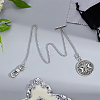 Aluminum Clip Pocket Watch Chain HJEW-PH02436-3