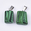 Synthetic Malachite Pendants G-Q996-05-2