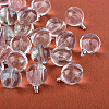 Round Alloy Glass Pendants X-GLAA-Q051-15mm-01P-1