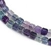 Natural Colorful Fluorite Beads Strands G-P553-E01-02-4