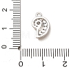 Brass Rhinestone Pendants RB-CBAFDDC-03P-3