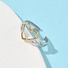 304 Stainless Steel Cuff Open Rings RJEW-Z121-02GP-04-3