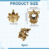 4Pcs Brass European Beads KK-HY0004-67AG-2