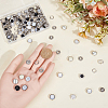 50Bags 5 Colors Stainless Steel 5 Claw Snap Buttons FIND-GF0009-83-3