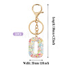 Number 0 Transparent Resin Keychains KEYC-TADJ0001-10J-2