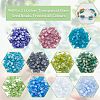 880pcs 11 colors 6/0 Transparent Glass Seed Beads SEED-NB0001-68-4