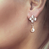 12Pcs 3 Style Brass Stud Earring Findings KK-BC0010-21-5