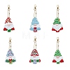 Christmas DIY Diamond Painting Keychain Kits DIAM-PW0010-67T-1