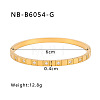 304 Stainless Steel Pave Cubic Zirconia Bangles FS-WG09E60-04-1