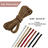 7 Strands 7 Colors Braided PU Leather Cords WL-FH0001-01-2