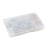 90Pcs 7 Colors Two Tone Transparency Glass Pendant GLAA-FS0002-72-7