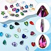 40Pcs 9 Colors Electroplate Glass Charms GLAA-FS0002-67-2