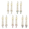 Golden 304 Stainless Steel Butterfly Chandelier Earrings EJEW-JE05731-1