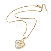 Mother's Day Brass Micro Pave Clear Cubic Zirconia Pendant Necklaces LS-NJEW-G126-01D-2