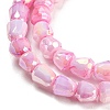 Electroplate Glass Beads Strand GLAA-G088-03-01E-4