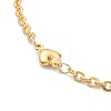 Vacuum Plating 304 Stainless Steel Heart Link Chain Necklaces NJEW-I248-18G-4