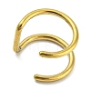 Ion Plating(IP) 304 Stainless Steel Double Line Cuff Earrings AJEW-K037-01G-2
