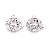 Alloy and Rhinestone Pendants PALLOY-T092-18B-P-1