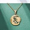 Moon & Star & Sun 304 Stainless Steel Pendant Necklaces NJEW-H059-14G-3