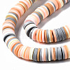 Handmade Polymer Clay Beads Strands CLAY-R089-8mm-108-2