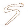 304 Stainless Steel Cable Chain Necklaces NJEW-F265-A-G-1