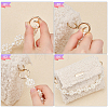 Plastic Imitation Pearl Beaded Bag Handle FIND-WH0111-177-4