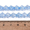 Transparent Crackle Glass Beads Strands GLAA-Q115-04A-04-4