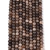Ombre Effect Dyed Crackle Glass Beads Strands GLAA-Q106-01A-B30-2