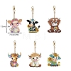 Cattle DIY Pendant Decoration Diamond Painting Kit PW-WG96382-01-2