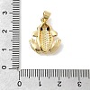 Brass Micro Pave Cubic Zirconia Pendants KK-H529-55A-G-3
