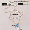 Vintage Stainless Steel Enamel Ocean Dolphin Pendant Necklaces for Women ZX7053-6