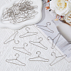 SUPERFINDINGS 50Pcs Mini Iron Clothing Hanger AJEW-FH0004-38A-P-5