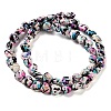 Spray Printed Synthetic Turquoise Beads Strands TURQ-P002-01A-03-3