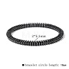Synthetic Non-magnetic Hematite Beads Stretch Bracelets for Men RL7655-9-1