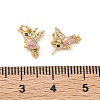 Brass Micro Pave Cubic Zirconia Pendants KK-A291-08G-4