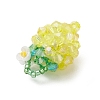 Glass Seed Beaded Pendants PALLOY-MZ01238-04-4