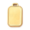 304 Stainless Steel Pendant Cabochon Settings STAS-Z204-04G-06-1