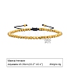 Non-magnetic Synthetic Hematite Stretch Bracelets PW-WGEEA93-01-1