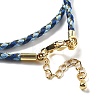 Polyester Cord Braided Necklace Makings LS-MAK-L043-03G-17-3