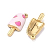 304 Stainless Steel Enamel Pendants STAS-K295-57G-01-2