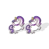 Acrylic Unicorn Stud Earrngs for Women PW-WGBF812-06-1