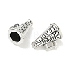 Cheerleader Megaphone Tibetan Style Alloy Pendants TIBEP-NH0001-01A-AS-2