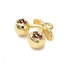 Brass Micro Pave Cubic Zirconia Pendants KK-L229-001G-02-2