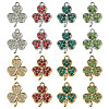 32Pcs 8 Styles Alloy Rhinestone Pendants ALRI-TA0001-45-2
