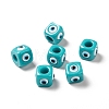 Resin Evil Eye European Beads RESI-A021-03-1