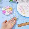 700Pcs 7 Colors Opaque Colours Luster Glass Seed Beads SEED-DC0001-25-3