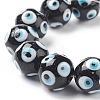 Handmade Evil Eye Lampwork Beads Strands LAMP-F027-04-3