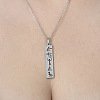 Non-Tarnish 201 Stainless Steel Hollow Triangle & Human Pendant Necklace NJEW-OY001-98-1