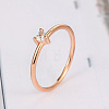 Brass Micro Pave Cubic Zirconia Finger Rings for Women FS-WG4BC3F-11-1